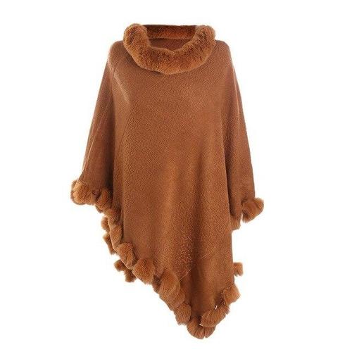 Plaid Poncho Dames Kasjmier