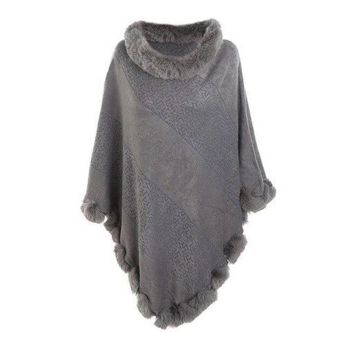 Plaid Poncho Dames Kasjmier