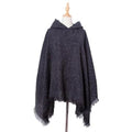 Lange Gemêleerde Dames Poncho