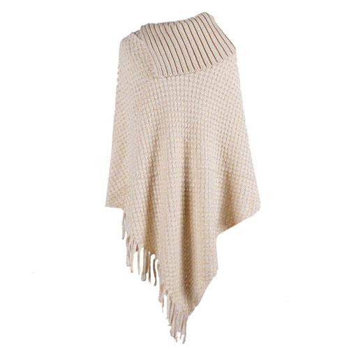 Poncho met Knopenkraag