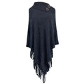 Poncho met Knopenkraag