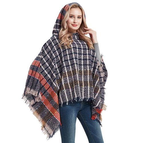 Zomer Dames Poncho met Capuchon
