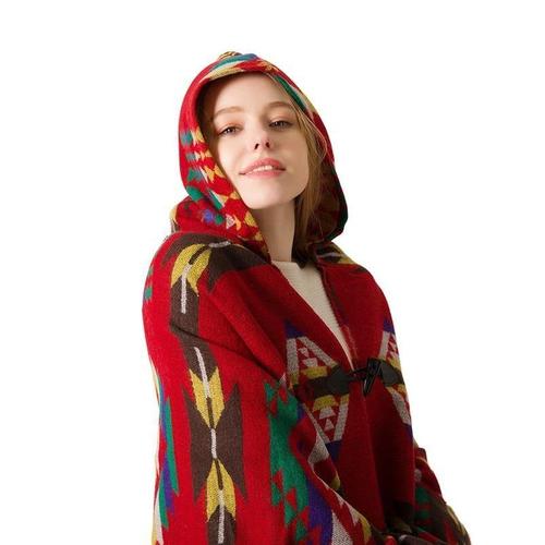 Fijne Dames Poncho met Capuchon