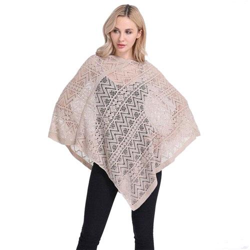 Fijne Kanten Dames Poncho