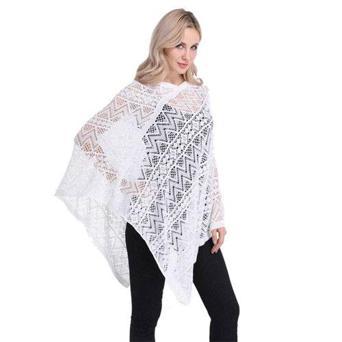 Fijne Kanten Dames Poncho