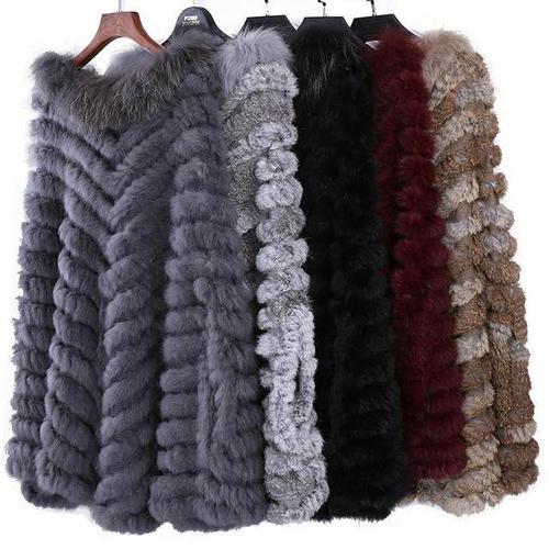 Korte Dames Poncho met Bont