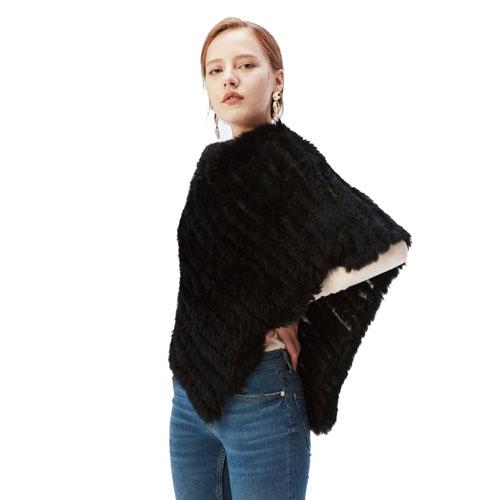 Gestreepte Bont Dames Poncho