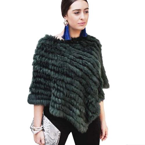 Gestreepte Bont Dames Poncho