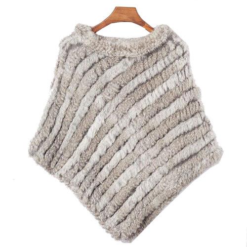 Gestreepte Bont Dames Poncho