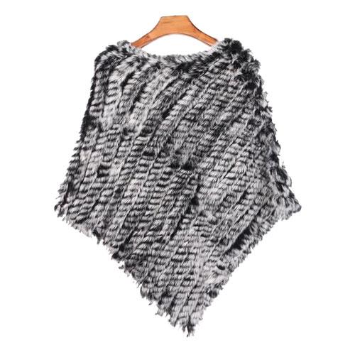 Gestreepte Bont Dames Poncho