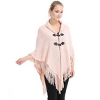Trui Poncho met Franje