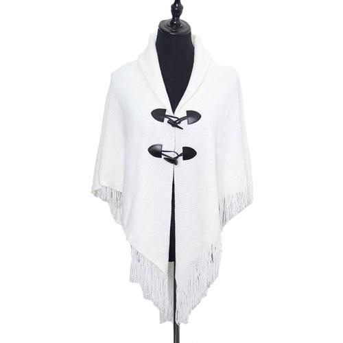 Trui Poncho met Franje