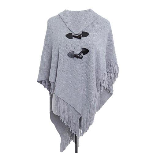 Trui Poncho met Franje