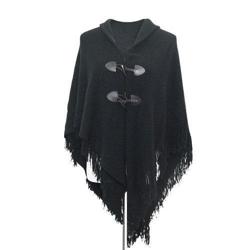 Trui Poncho met Franje