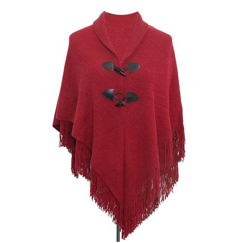 Trui Poncho met Franje
