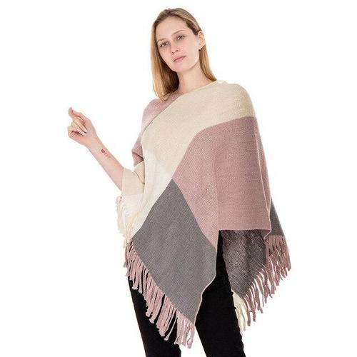 Wollen Winter Dames Poncho