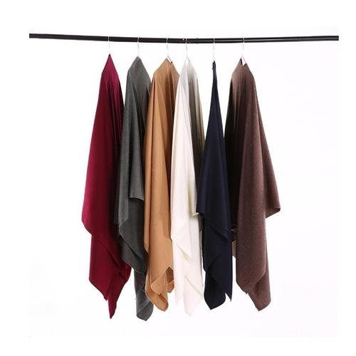 Effen Kasjmier Dames Poncho