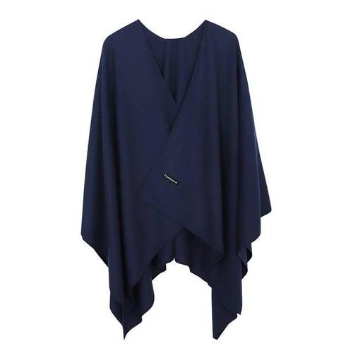 Effen Kasjmier Dames Poncho
