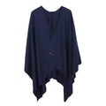 Effen Kasjmier Dames Poncho