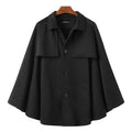 Heren Poncho Black Edition