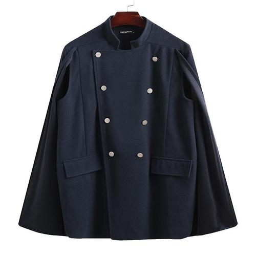 Chique Heren Poncho met Knopen