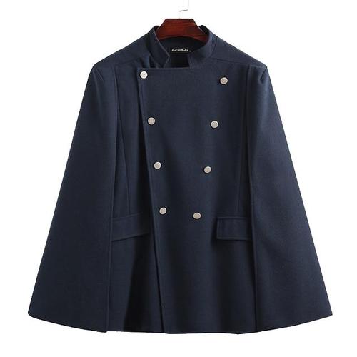 Chique Heren Poncho met Knopen