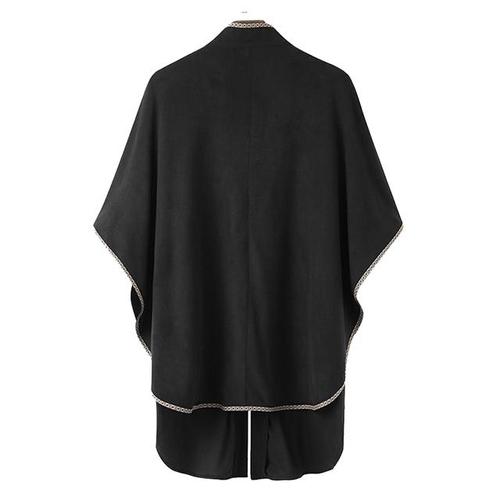 Plaid Poncho Fleece Heren