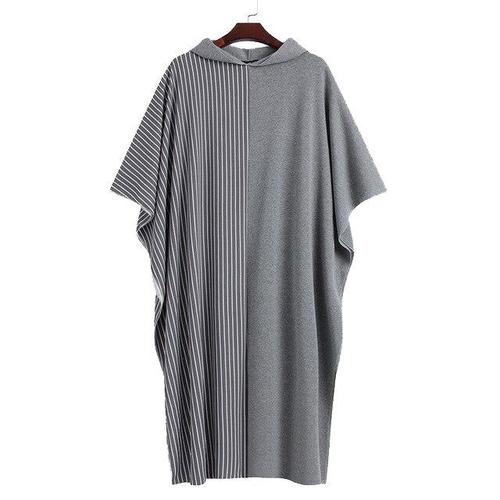 Extra Lange Tweekleurige Heren Poncho