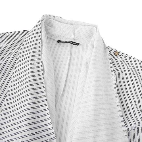 Maritieme Heren Poncho met Fijne Strepen