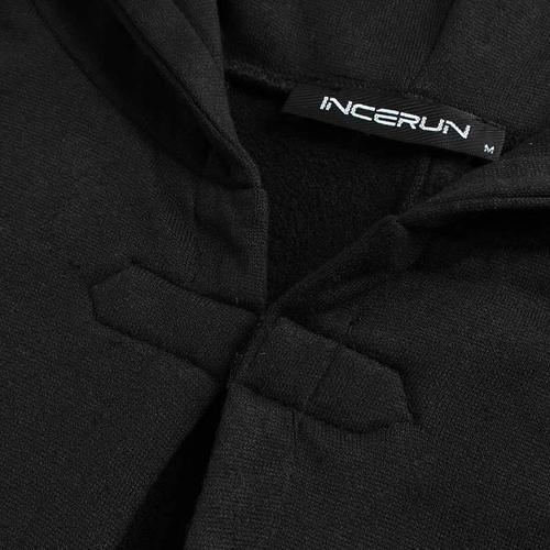 Winter Heren Poncho met Capuchon