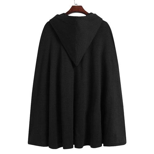 Winter Heren Poncho met Capuchon