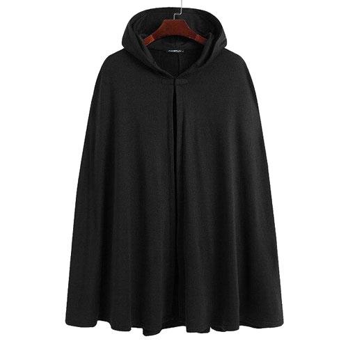 Winter Heren Poncho met Capuchon