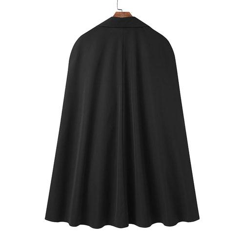 Lange Heren Poncho met Knopen