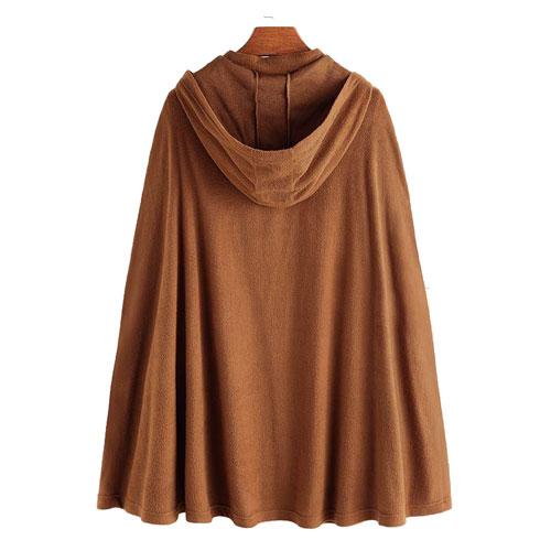 Lange Heren Poncho met Capuchon