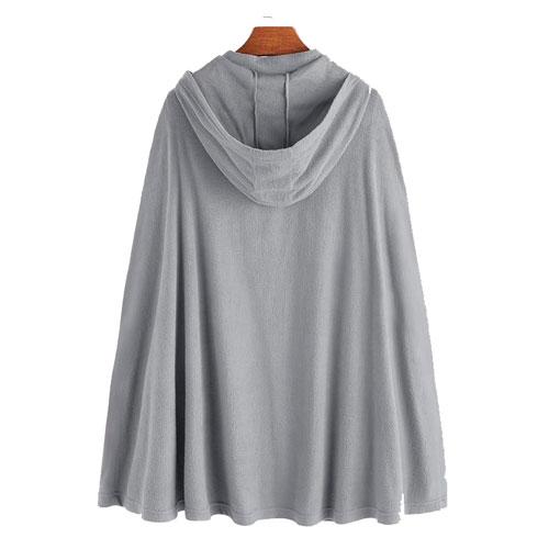 Lange Heren Poncho met Capuchon