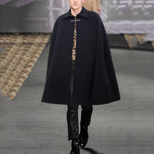 Lange Warme Heren Poncho