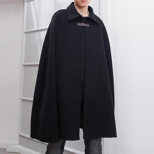 Lange Warme Heren Poncho