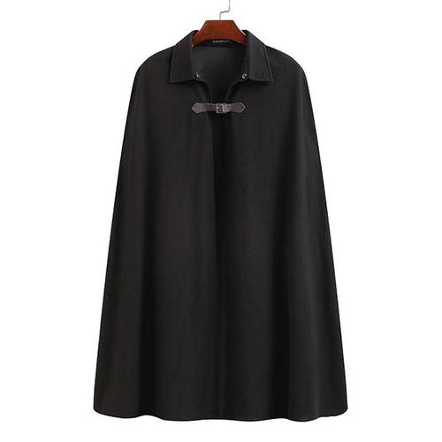 Lange Warme Heren Poncho
