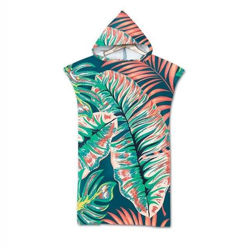 Katoenen Strandponcho met Capuchon