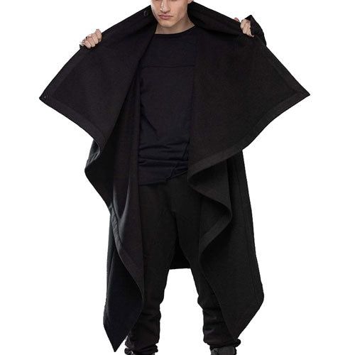 Heren Poncho met Lange Mouwen