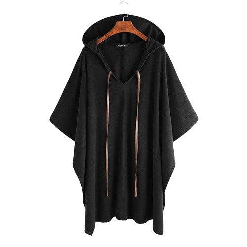 Fashion Heren Poncho met Capuchon