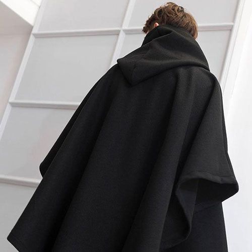 Heren Poncho Cape met Capuchon
