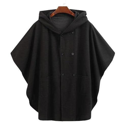 Heren Poncho Cape met Capuchon