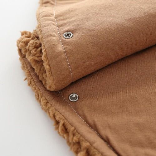 Zachte Baby Poncho Lammetje