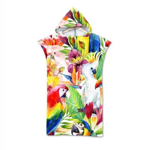 Kleurrijke Surfponcho Volwassenen