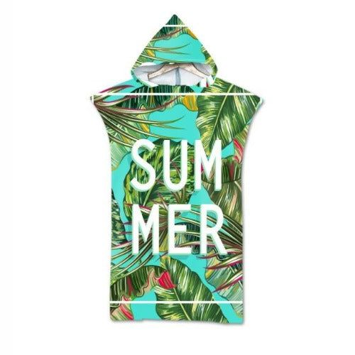 Summer Strandponcho met Capuchon