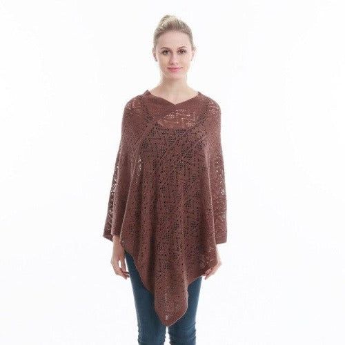 Fijne Kanten Dames Poncho