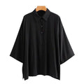 Heren Poncho Overhemd Stijl