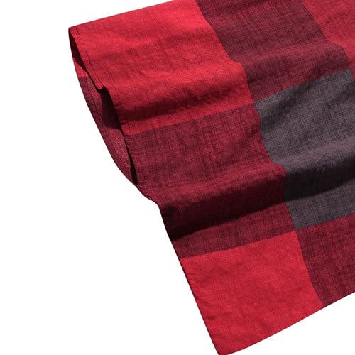 Fleece Plaid Heren Poncho