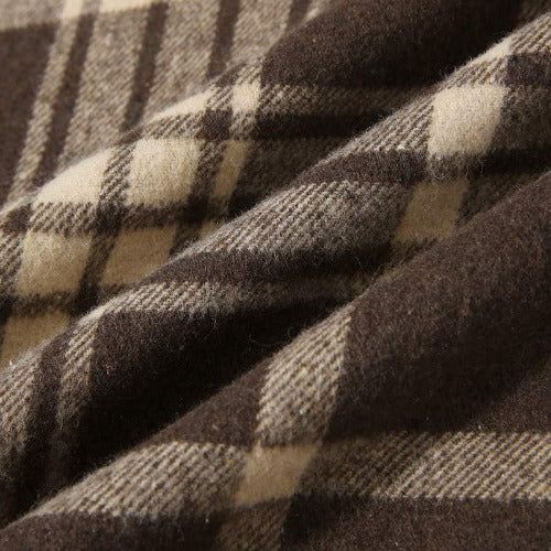 Geruite Winter Heren Poncho